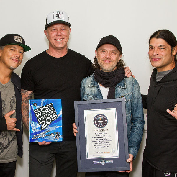 Metallica added to Guinness World Records after Antarctica show